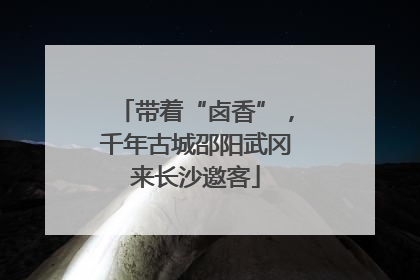 带着“卤香”，千年古城邵阳武冈来长沙邀客
